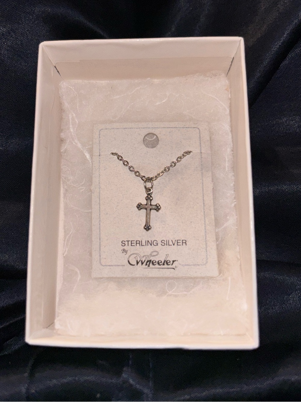 Sterling Silver Cross Pendant Necklace - Whee...